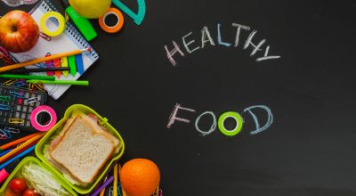 arranged-snacks-school-materials